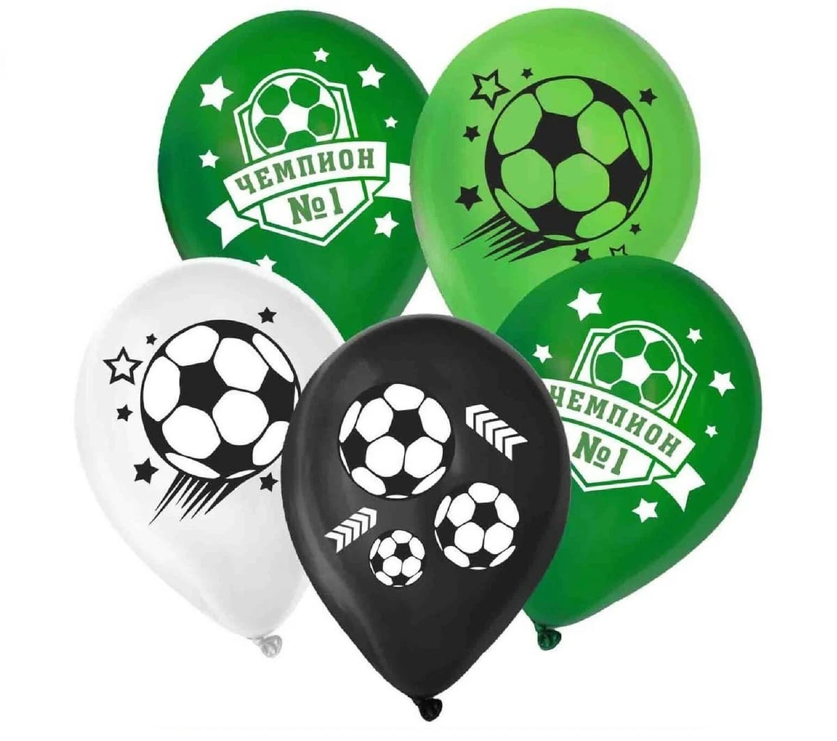 Шар латексный 12"/30 см «Футбол»