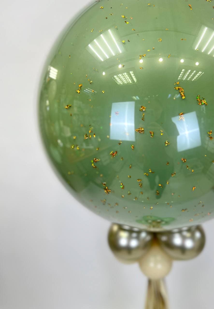 Шар на стойке с воздухом «Выпускной, Ура!»