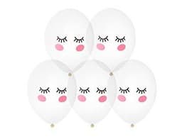 Шар с рис 14" / 36 см Щечки Реснички