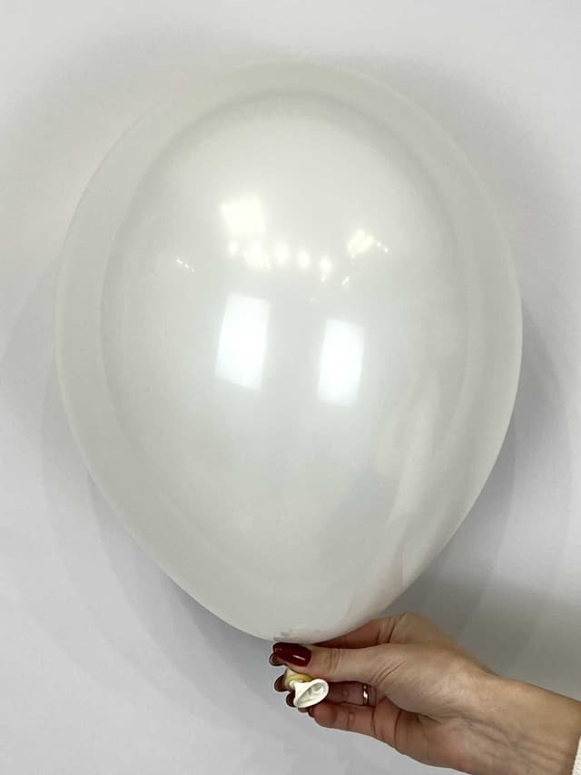 Шар стекло (шар в шаре) Белый пастель + прозрачный 30 см Шар стекло (шар в шаре) Белый пастель + прозрачный 30 см