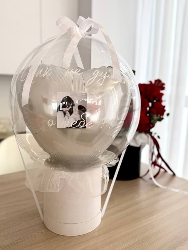 Шар в шляпной коробке «Как не думать о тебе» Шар в шляпной коробке «Как не думать о тебе»