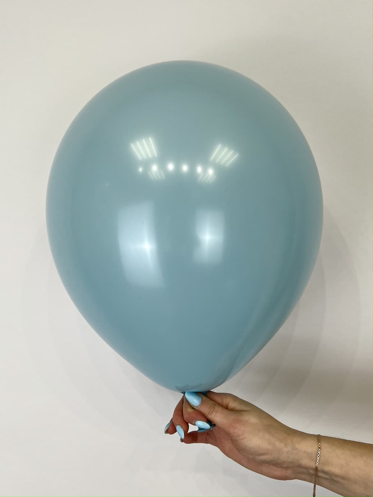 Шары пастель пыльно-голубой 30 см