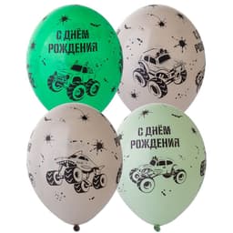 Шелк. пастель 14"/ 30 см С ДР Монстр-Трак