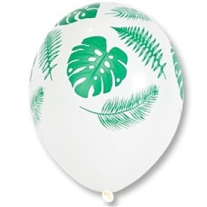 Шелк. пастель 14" Листья тропические