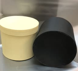 Шляпная коробка, черная, 17x20 см