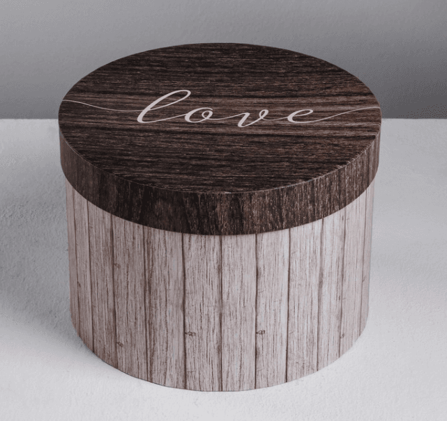 Шляпная коробка "Дерево" 20 x 20 x 14,5 см