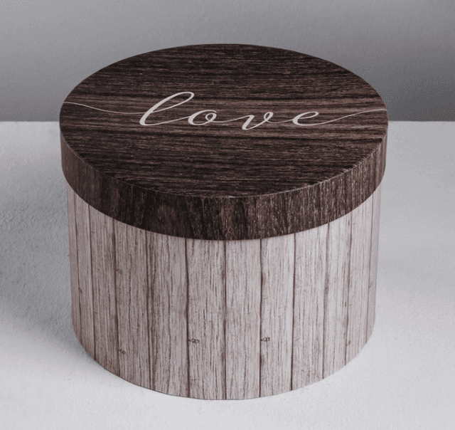 Шляпная коробка "Дерево" 20 x 20 x 14,5 см Шляпная коробка "Дерево" 20 x 20 x 14,5 см