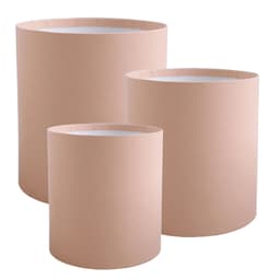 Шляпная коробка М (персиковый) средняя 18 х 18h см