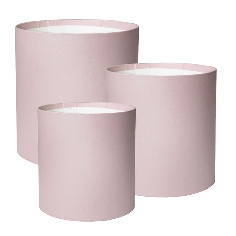 Шляпная коробка М (пыльно-розовый) средняя 18 х 18h см