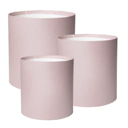 Шляпная коробка М (пыльно-розовый) средняя 18 х 18h см