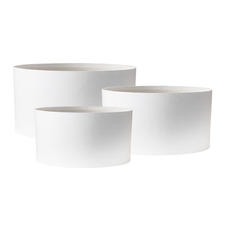 Шляпная коробка "Премиум", цилиндр, Белый, 18*8 см