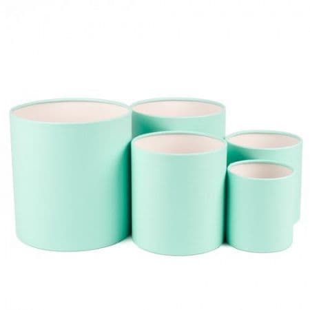 Шляпная коробка S (14 х 14 см) маленькая, нефритовый