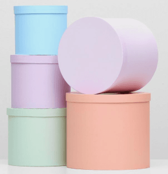 Шляпная коробка "С любовью", голубой, 13 х 14 см