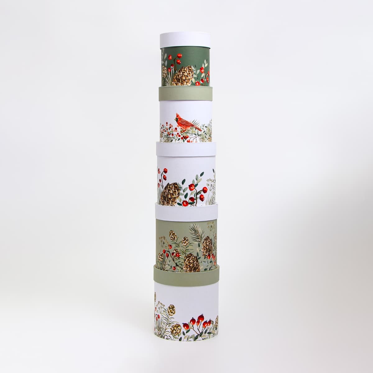 Шляпная коробка «Счастливого Нового года», 18 х 18 см