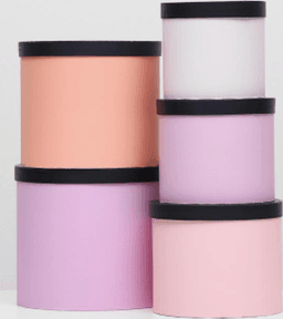 Шляпная коробка "Сияние", белый, 13 х 14 см;