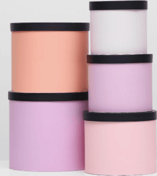 Шляпная коробка "Сияние", белый, 13 х 14 см; Шляпная коробка "Сияние", белый, 13 х 14 см;