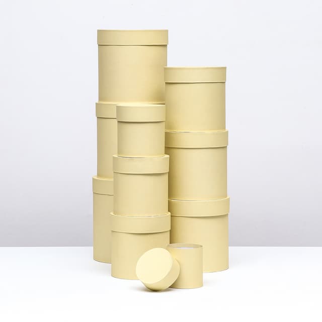 Шляпная коробка Светло- желтый , 17x17 см Шляпная коробка Светло- желтый , 17x17 см