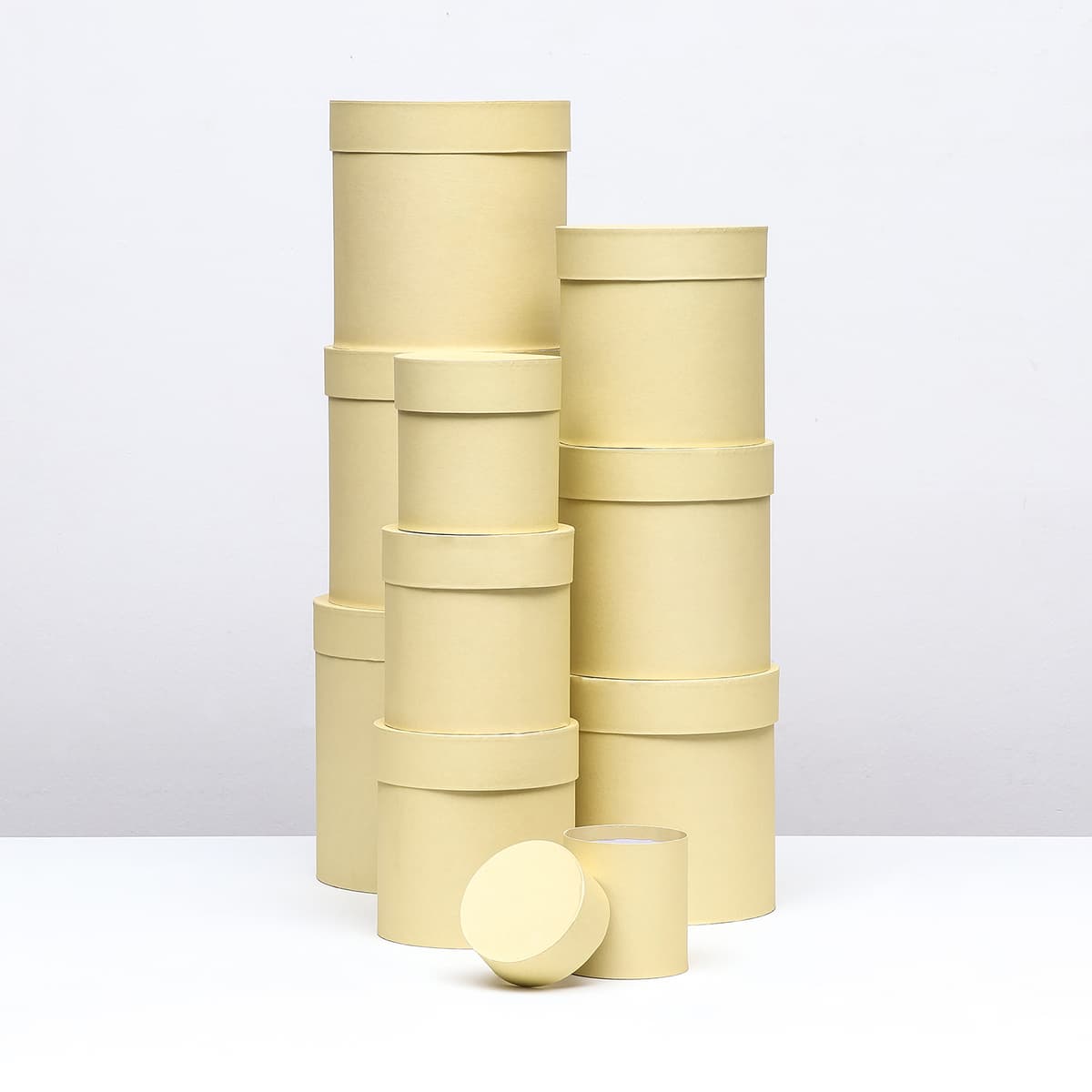 Шляпная коробка Светло- желтый , 20x20 см