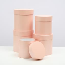 Шляпная коробка "Ваниль" 15 х 15 х 15 см