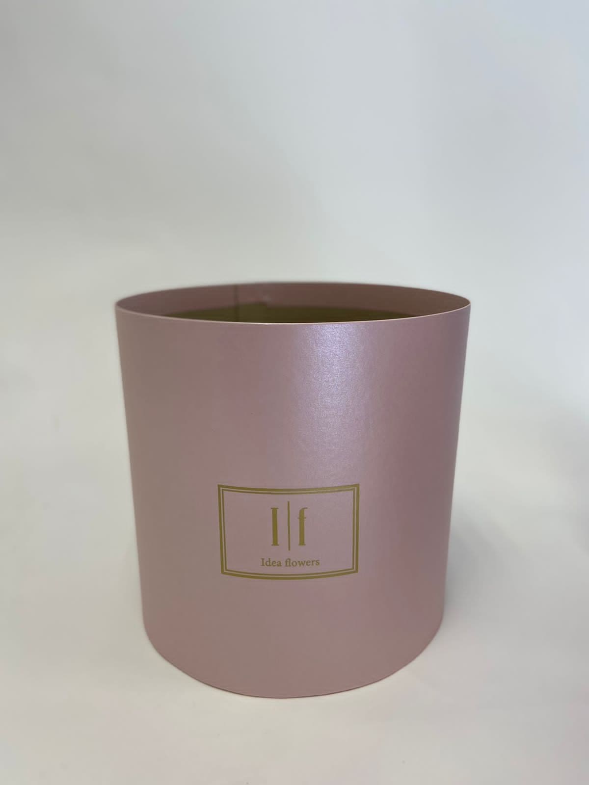 Шляпная коробка XL (розовая) очень большая 25 х 25h см