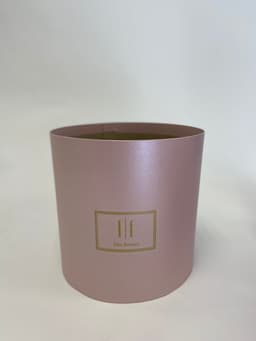 Шляпная коробка XL (розовая) очень большая 25 х 25h см