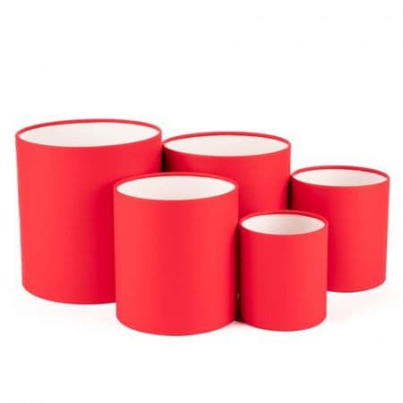 Шляпная коробка XS (12 х 12 см) мини, красная