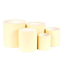 Шляпная коробка XXS (10 х 10 см) мини мини, сливочная