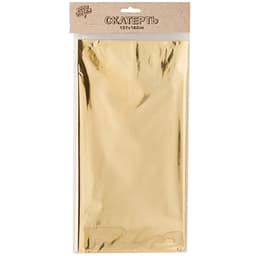 Скатерть фольг золотая 137х182см