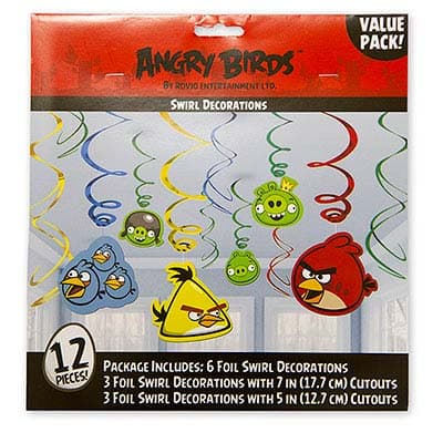 Спираль Angry Birds 46-60см/12шт Спираль Angry Birds 46-60см/12шт