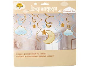 Спираль Детские Грезы голуб 60см 12шт/А Спираль Детские Грезы голуб 60см 12шт/А