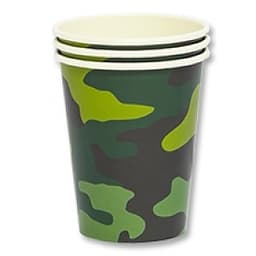 Стакан бум. Камуфляж 250мл/6шт