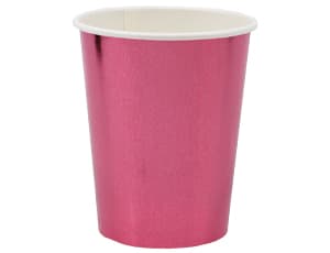 Стакан фольга розовый 250мл /6шт Стакан фольга розовый 250мл /6шт