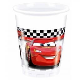 Стакан пластик. Тачки формула./8шт/