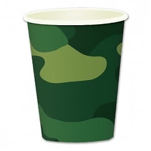 Стаканы бум. Милитари 250мл/6шт