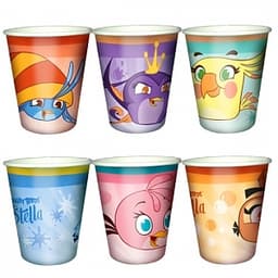 Стаканы бумажные Angry Birds Stella 6шт/200мл
