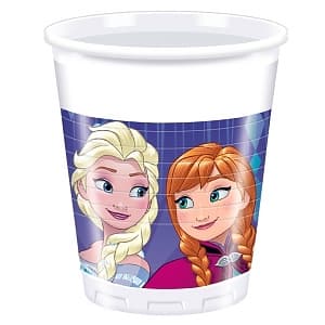 Стаканы пластиковые Холодное сердце. Торжество:снежки/8шт 200мл Стаканы пластиковые Холодное сердце. Торжество:снежки/8шт 200мл
