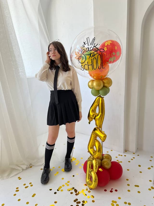 Стойка из шаров с воздухом "А,Б,В" Стойка из шаров с воздухом "А,Б,В"