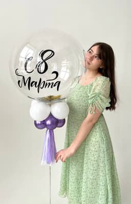 Стойка из шаров с воздухом «Мимоза»