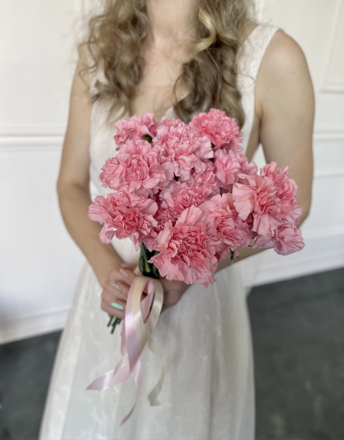 Букет невесты "Diantus Pink"