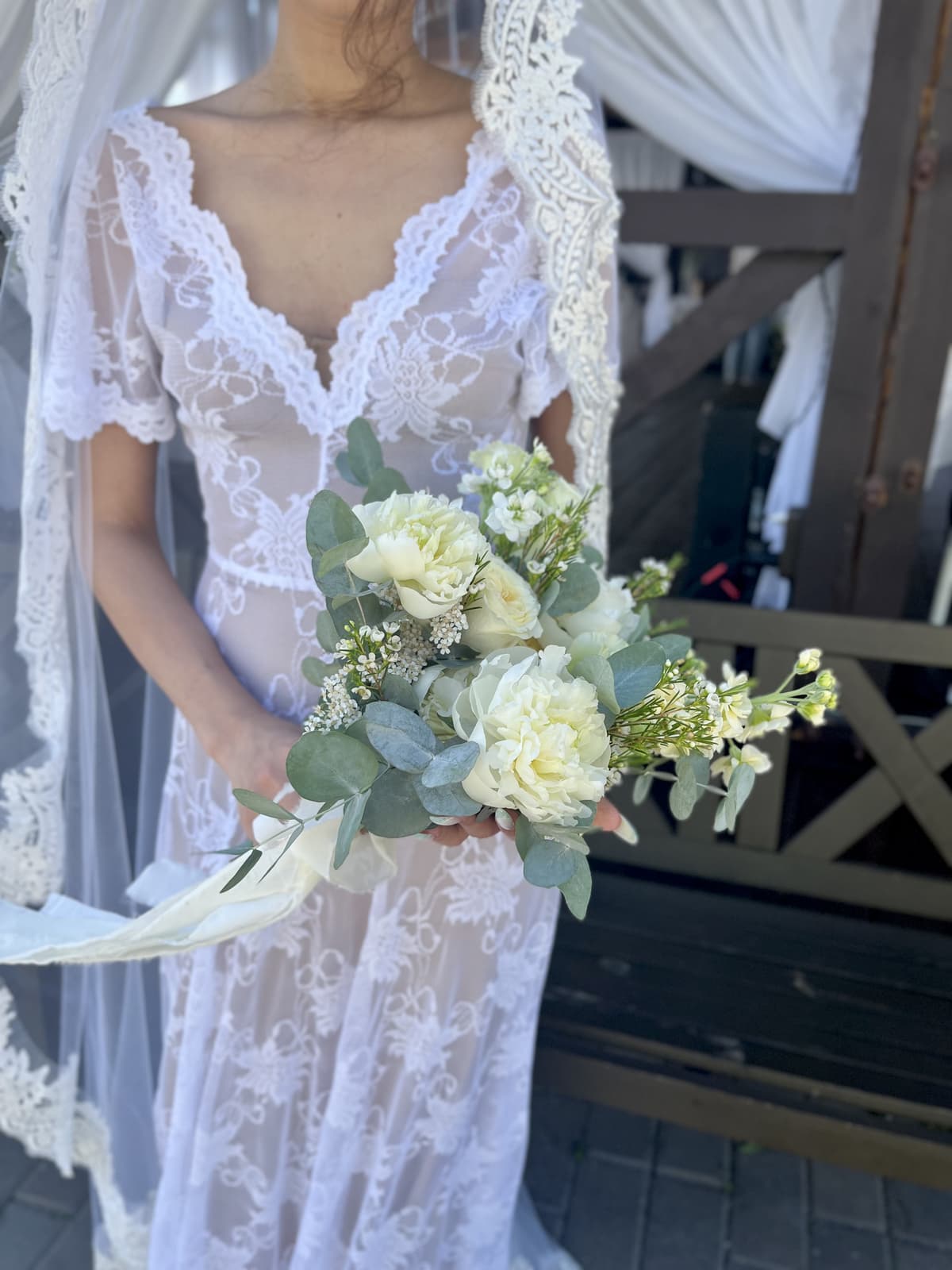 Свадебный букет «Vanila wedding»