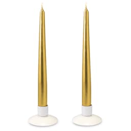 Свеча Античная Золотая металлизированная / 1 шт. / Размер: 2,3*25 см.