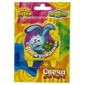Свеча д/торта С ДР Смешарики Свеча д/торта С ДР Смешарики