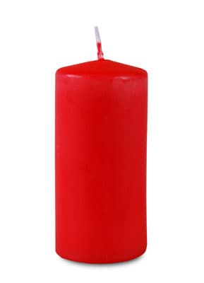 Свеча пенек 50*115 красная