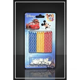 Свеча торт.классическая Тачки