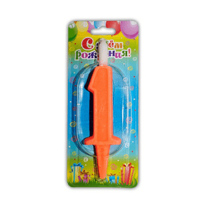 Свеча тортовая цифра 1