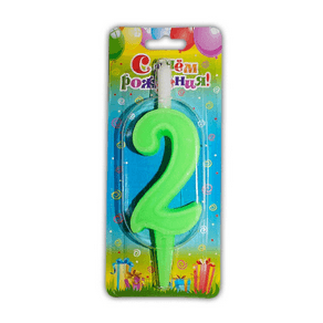 Свеча тортовая цифра 2