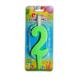 Свеча тортовая цифра 2