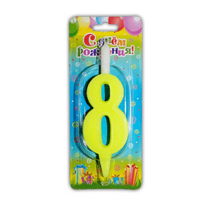 Свеча тортовая цифра 8 Свеча тортовая цифра 8