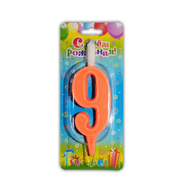 Свеча тортовая цифра 9