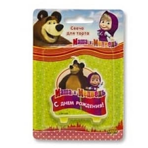 Свечи д/торта С ДР Маша и Медведь/V Свечи д/торта С ДР Маша и Медведь/V